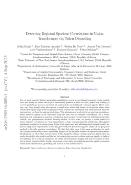 Detecting Regional Spurious Correlations in Vision Transformers via Token Discarding
