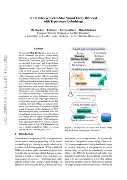 NER Retriever: Zero-Shot Named Entity Retrieval with Type-Aware Embeddings