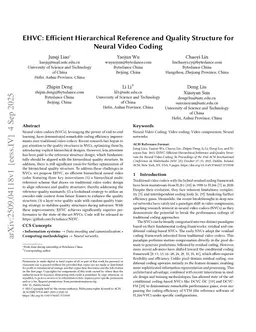 EHVC: Efficient Hierarchical Reference and Quality Structure for Neural Video Coding