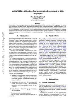 MultiWikiQA: A Reading Comprehension Benchmark in 300+ Languages