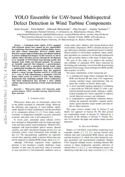 YOLO Ensemble for UAV-based Multispectral Defect Detection in Wind Turbine Components