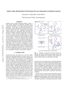 Noisy Label Refinement with Semantically Reliable Synthetic Images