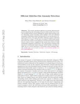 Efficient Odd-One-Out Anomaly Detection