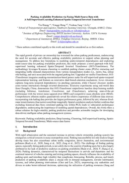 Parking Availability Prediction via Fusing Multi-Source Data with A Self-Supervised Learning Enhanced Spatio-Temporal Inverted Transformer