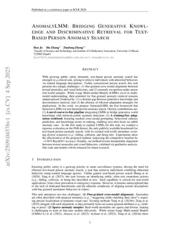 AnomalyLMM: Bridging Generative Knowledge and Discriminative Retrieval for Text-Based Person Anomaly Search