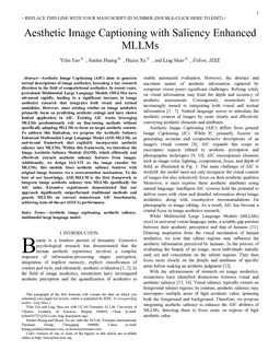 Aesthetic Image Captioning with Saliency Enhanced MLLMs