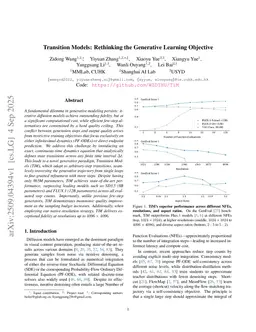 Transition Models: Rethinking the Generative Learning Objective