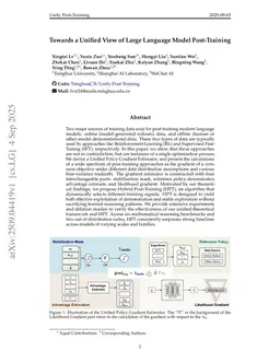 Towards a Unified View of Large Language Model Post-Training