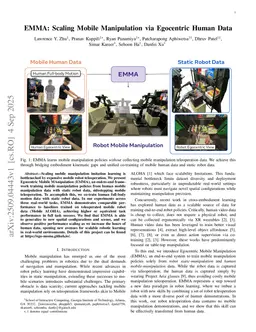 EMMA: Scaling Mobile Manipulation via Egocentric Human Data