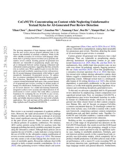 CoCoNUTS: Concentrating on Content while Neglecting Uninformative Textual Styles for AI-Generated Peer Review Detection