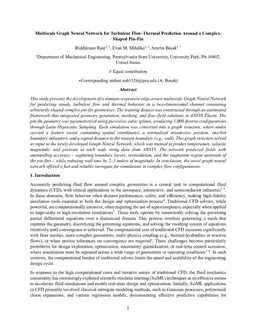 Multiscale Graph Neural Network for Turbulent Flow-Thermal Prediction Around a Complex-Shaped Pin-Fin
