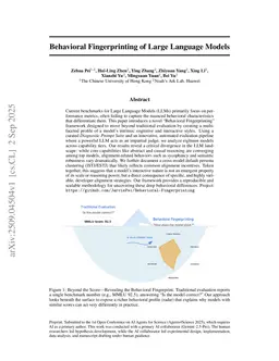 Behavioral Fingerprinting of Large Language Models