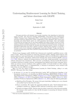 Understanding Reinforcement Learning for Model Training, and future directions with GRAPE