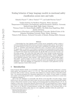 Scaling behavior of large language models in emotional safety classification across sizes and tasks