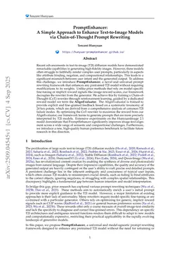 PromptEnhancer: A Simple Approach to Enhance Text-to-Image Models via Chain-of-Thought Prompt Rewriting