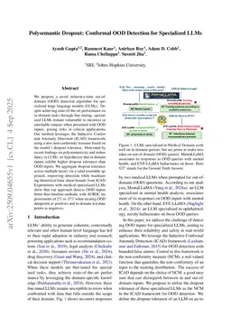 Polysemantic Dropout: Conformal OOD Detection for Specialized LLMs