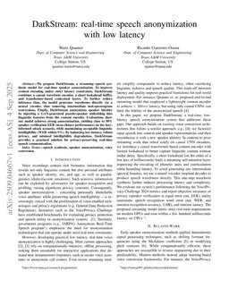 DarkStream: real-time speech anonymization with low latency