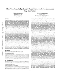 KRAFT: A Knowledge Graph-Based Framework for Automated Map Conflation