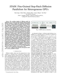 STADI: Fine-Grained Step-Patch Diffusion Parallelism for Heterogeneous GPUs
