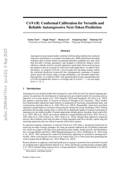 CoVeR: Conformal Calibration for Versatile and Reliable Autoregressive Next-Token Prediction