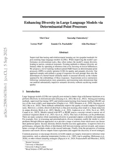 Post-training Large Language Models for Diverse High-Quality Responses