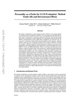Personality as a Probe for LLM Evaluation: Method Trade-offs and Downstream Effects
