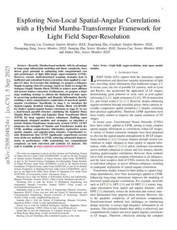 Exploring Non-Local Spatial-Angular Correlations with a Hybrid Mamba-Transformer Framework for Light Field Super-Resolution