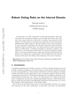 Robust Voting Rules on the Interval Domain