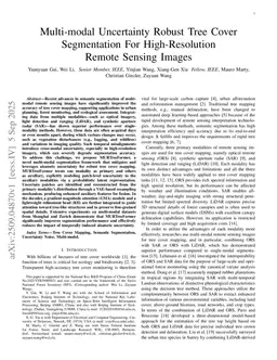 Multi-modal Uncertainty Robust Tree Cover Segmentation For High-Resolution Remote Sensing Images