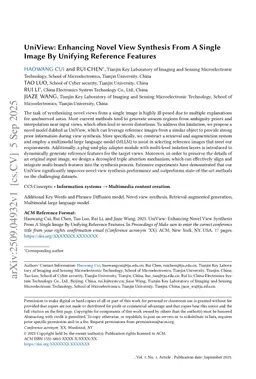 UniView: Enhancing Novel View Synthesis From A Single Image By Unifying Reference Features