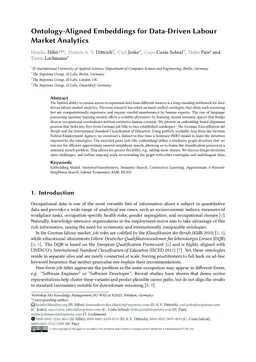 Ontology-Aligned Embeddings for Data-Driven Labour Market Analytics