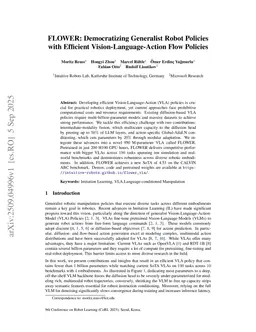 FLOWER: Democratizing Generalist Robot Policies with Efficient Vision-Language-Action Flow Policies