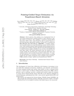 Pointing-Guided Target Estimation via Transformer-Based Attention
