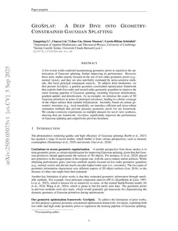 GeoSplat: A Deep Dive into Geometry-Constrained Gaussian Splatting