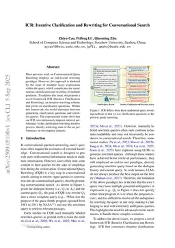 ICR: Iterative Clarification and Rewriting for Conversational Search