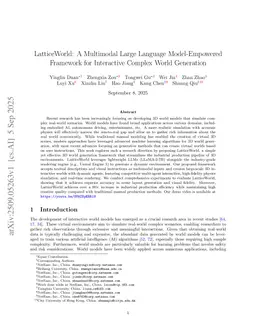 LatticeWorld: A Multimodal Large Language Model-Empowered Framework for Interactive Complex World Generation