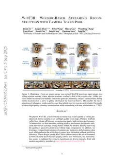 WinT3R: Window-Based Streaming Reconstruction with Camera Token Pool