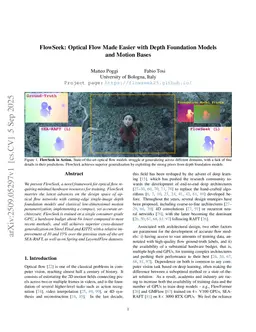 FlowSeek: Optical Flow Made Easier with Depth Foundation Models and Motion Bases