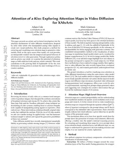 Attention of a Kiss: Exploring Attention Maps in Video Diffusion for XAIxArts
