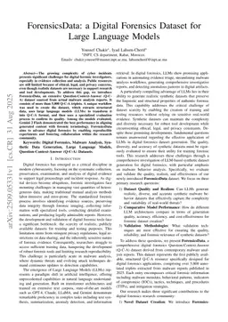 ForensicsData: A Digital Forensics Dataset for Large Language Models
