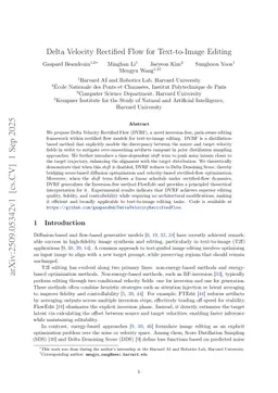 Delta Velocity Rectified Flow for Text-to-Image Editing