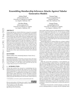 Ensembling Membership Inference Attacks Against Tabular Generative Models