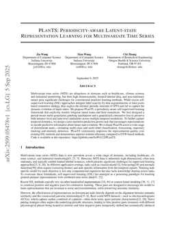 PLanTS: Periodicity-aware Latent-state Representation Learning for Multivariate Time Series