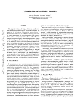 Prior Distribution and Model Confidence