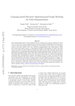 Language-guided Recursive Spatiotemporal Graph Modeling for Video Summarization