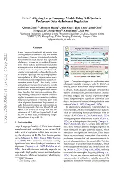 Icon$^{2}$: Aligning Large Language Models Using Self-Synthetic Preference Data via Inherent Regulation