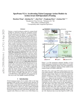 SpecPrune-VLA: Accelerating Vision-Language-Action Models via Action-Aware Self-Speculative Pruning