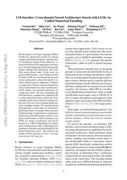 LM-Searcher: Cross-domain Neural Architecture Search with LLMs via Unified Numerical Encoding