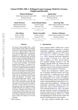 Llama-GENBA-10B: A Trilingual Large Language Model for German, English and Bavarian