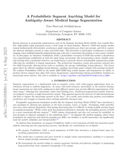 A Probabilistic Segment Anything Model for Ambiguity-Aware Medical Image Segmentation